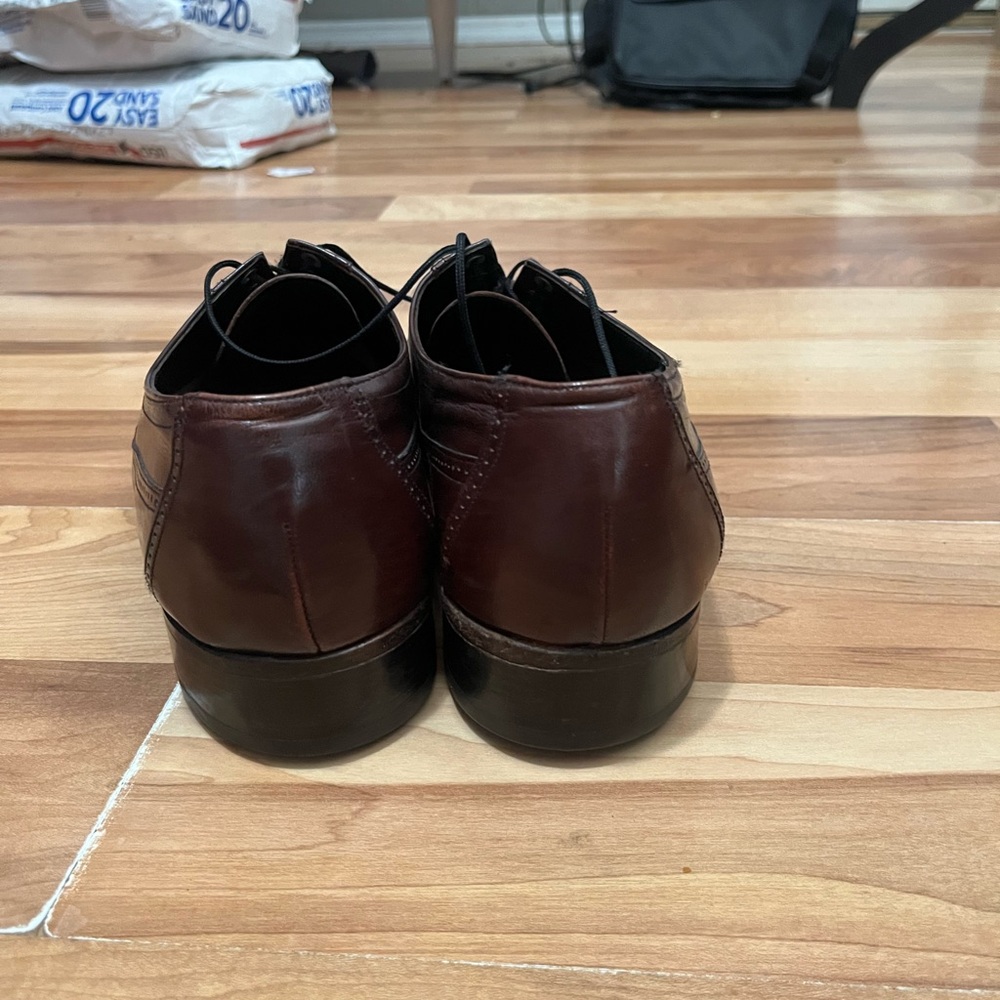 Florsheim‎ Men's Burgundy Leather Oxford Dress Shoes - Picture 8 of 10